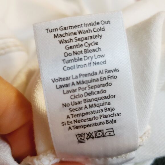 Frye White Denim Button Up Western Mini Dress Cowgirl Americana Size Medium NWOT - Picture 12 of 13